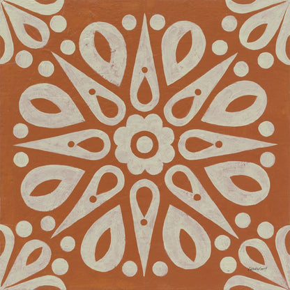Terra Cotta Tile I by Kathrine Lovell. SKU 55517a. Archival Giclee Fine art print for wall decor.