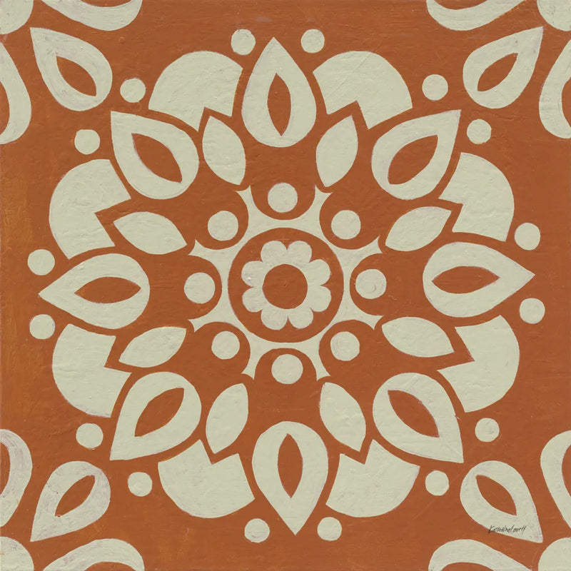 Terra Cotta Tile II by Kathrine Lovell. SKU 55518a. Archival Giclee Fine art print for wall decor.