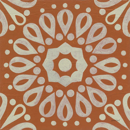 Terra Cotta Tile III by Kathrine Lovell. SKU 55519a. Archival Giclee Fine art print for wall decor.