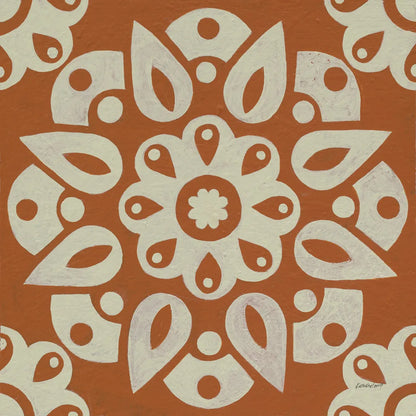 Terra Cotta Tile IV by Kathrine Lovell. SKU 55520a. Archival Giclee Fine art print for wall decor.