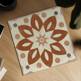 Terracotta Tile I by Kathrine Lovell. Shown as a detailed flat fine art print, highlighting archival giclee quality. Available as an archival giclee rolled canvas, fine art paper, or poster print. SKU 68394a.