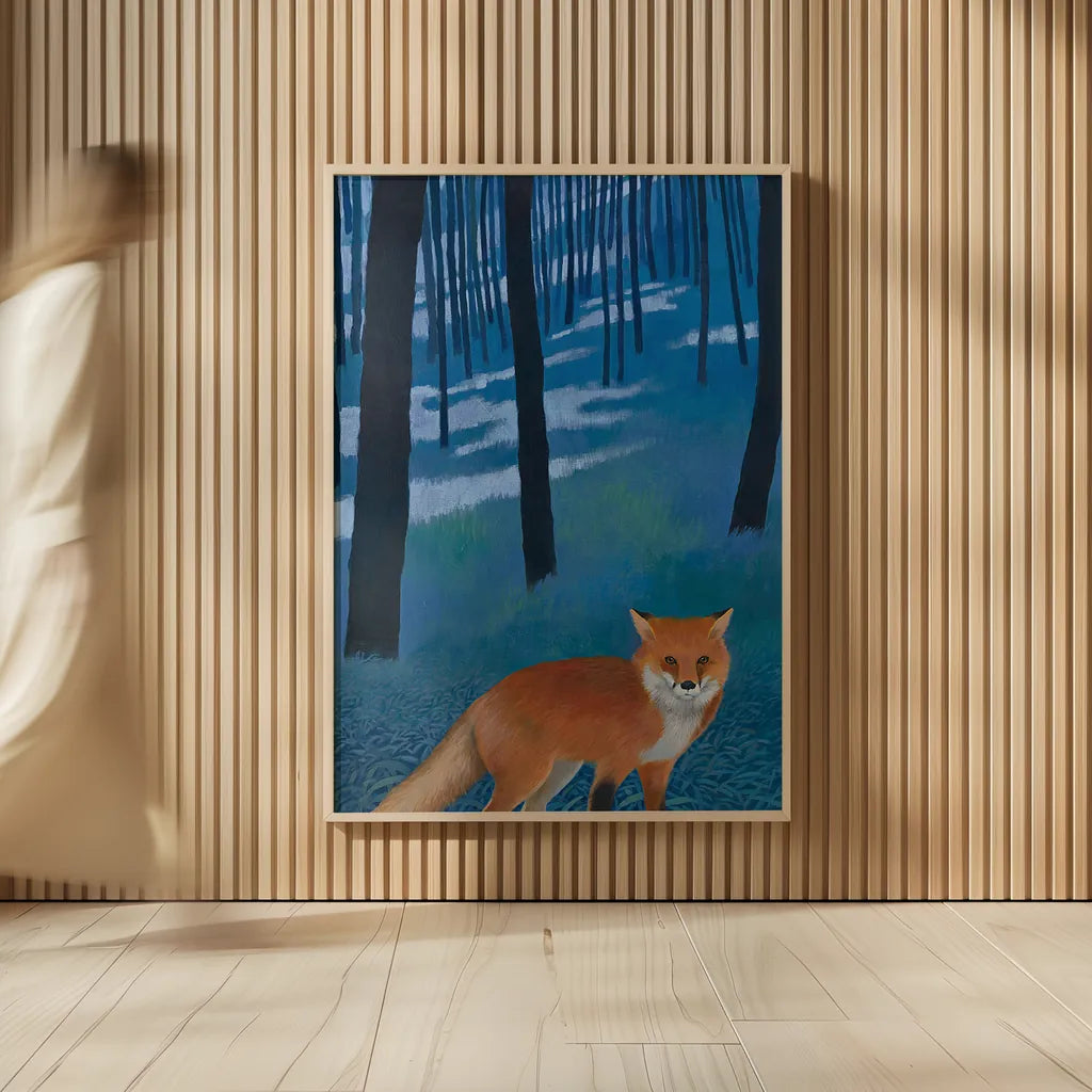 The Edge of the Woods Crop by Kathrine Lovell. shown as over sized large wall art. Available as an archival giclee rolled canvas, fine art paper, or poster print. SKU 24362h.