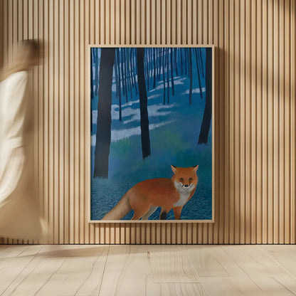 The Edge of the Woods Crop by Kathrine Lovell. shown as over sized large wall art. Available as an archival giclee rolled canvas, fine art paper, or poster print. SKU 24362h.