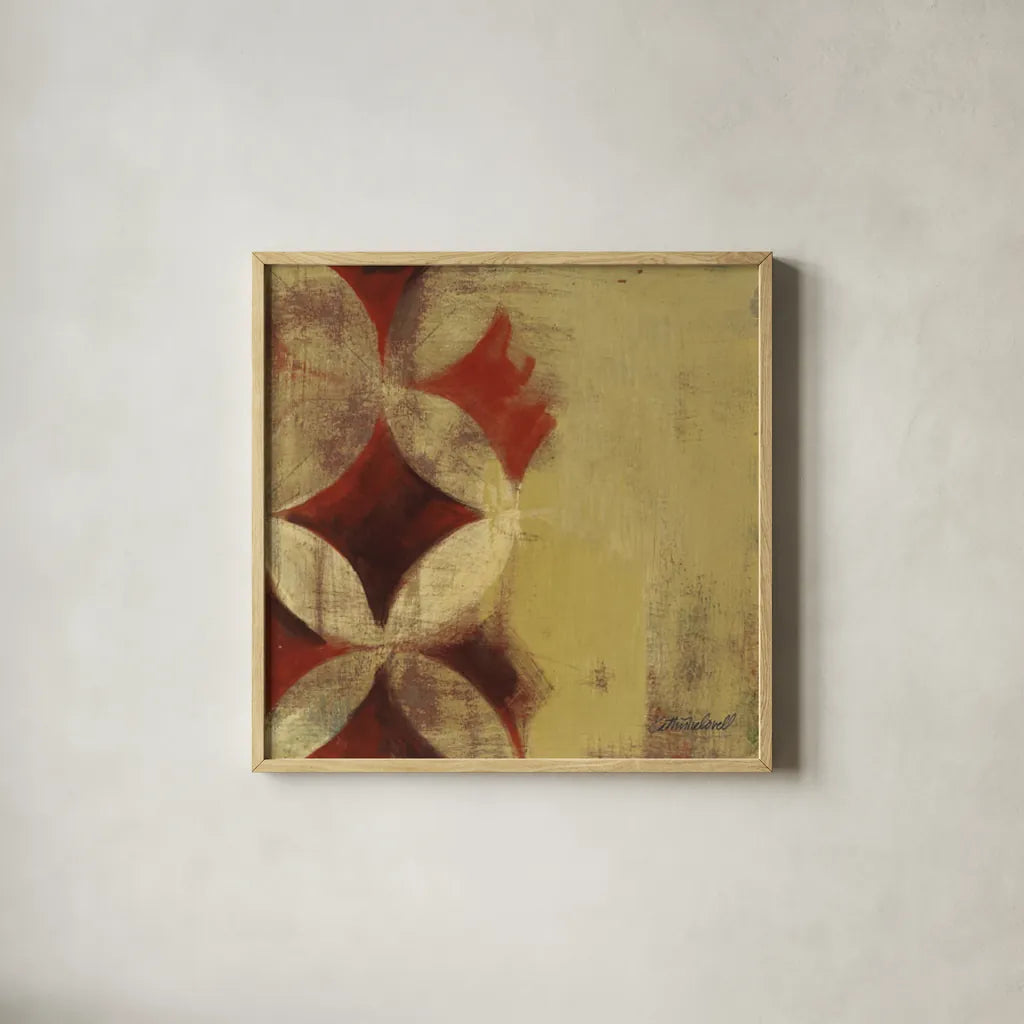 Wedding Ring IX by Kathrine Lovell. Shown in a natural wood glass frame for a timeless modern aesthetic. Available as an archival giclee rolled canvas, fine art paper, or poster print. SKU 43729a.