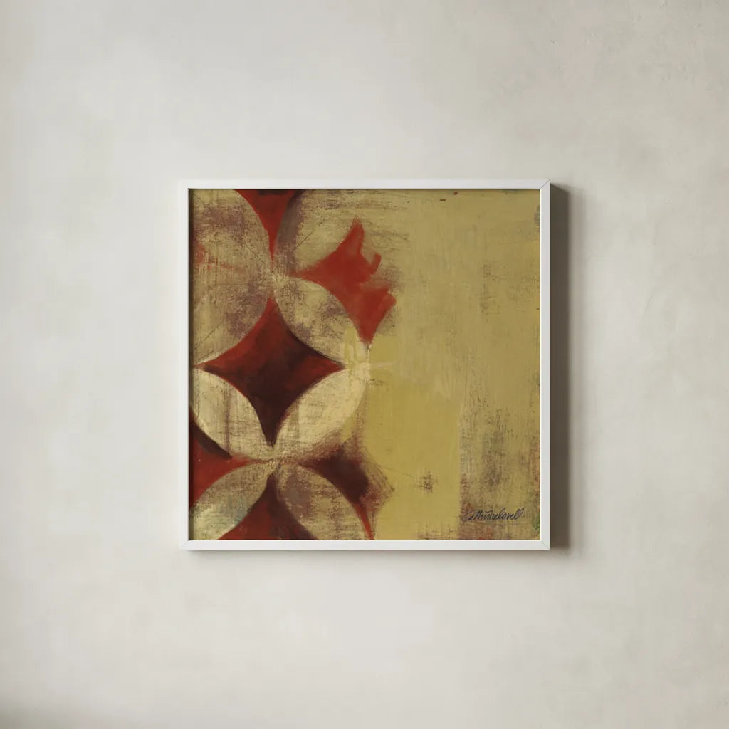 Wedding Ring IX by Kathrine Lovell. Shown in a crisp white glass frame for a clean and minimalist style. Available as an archival giclee rolled canvas, fine art paper, or poster print. SKU 43729a.