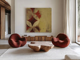 Wedding Ring IX by Kathrine Lovell. Shown as extra-large giant wall art in a modern living room. Available as an archival giclee rolled canvas, fine art paper, or poster print. SKU 43729a.