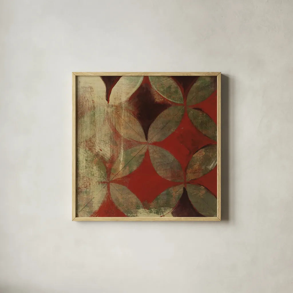 Wedding Ring V by Kathrine Lovell. Shown in a natural wood glass frame for a timeless modern aesthetic. Available as an archival giclee rolled canvas, fine art paper, or poster print. SKU 43730a.