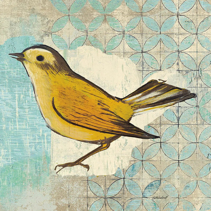 Wilsons Warbler II by Kathrine Lovell. SKU 11494a. Archival Giclee Fine art print for wall decor.