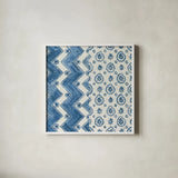 Windjammer I by Kathrine Lovell. Shown in a crisp white glass frame for a clean and minimalist style. Available as an archival giclee rolled canvas, fine art paper, or poster print. SKU 33437a.