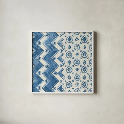 Windjammer I by Kathrine Lovell. Shown in a crisp white glass frame for a clean and minimalist style. Available as an archival giclee rolled canvas, fine art paper, or poster print. SKU 33437a.