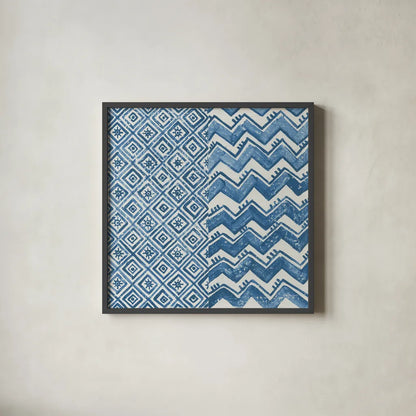 Windjammer II by Kathrine Lovell. Shown in a sleek black glass frame for a contemporary gallery look. Available as an archival giclee rolled canvas, fine art paper, or poster print. SKU 33438a.