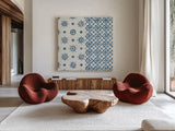 Windjammer III by Kathrine Lovell. Shown as extra-large giant wall art in a modern living room. Available as an archival giclee rolled canvas, fine art paper, or poster print. SKU 33439a.