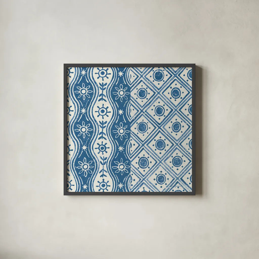 Windjammer VI by Kathrine Lovell. Shown in a sleek black glass frame for a contemporary gallery look. Available as an archival giclee rolled canvas, fine art paper, or poster print. SKU 34127a.