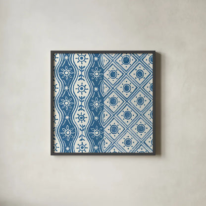 Windjammer VI by Kathrine Lovell. Shown in a sleek black glass frame for a contemporary gallery look. Available as an archival giclee rolled canvas, fine art paper, or poster print. SKU 34127a.