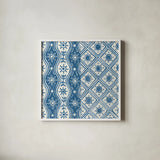 Windjammer VI by Kathrine Lovell. Shown in a crisp white glass frame for a clean and minimalist style. Available as an archival giclee rolled canvas, fine art paper, or poster print. SKU 34127a.