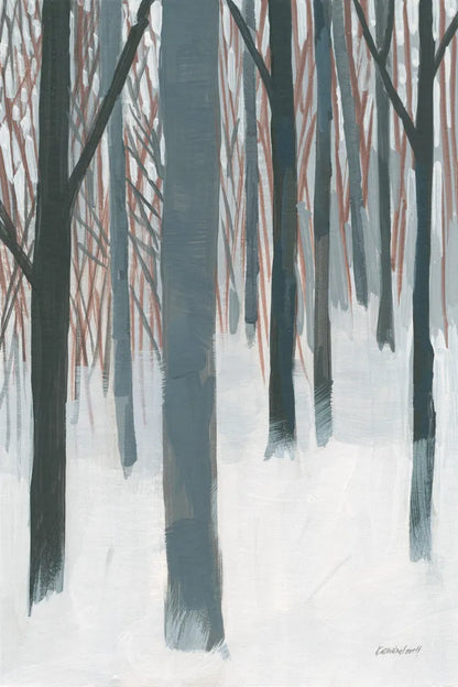Winter Woods by Kathrine Lovell. SKU 39860h. Archival Giclee Fine art print for wall decor.