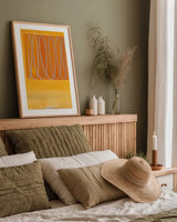 Wireless by Kathrine Lovell. shown as a paper print in a natural frame. Available as a archival giclee rolled canvas, fine art paper, or poster print. SKU 77881h.