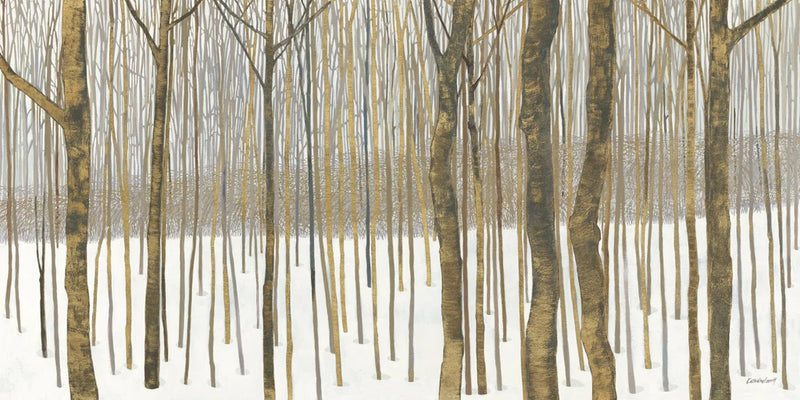 Woods in Winter Gold by Kathrine Lovell