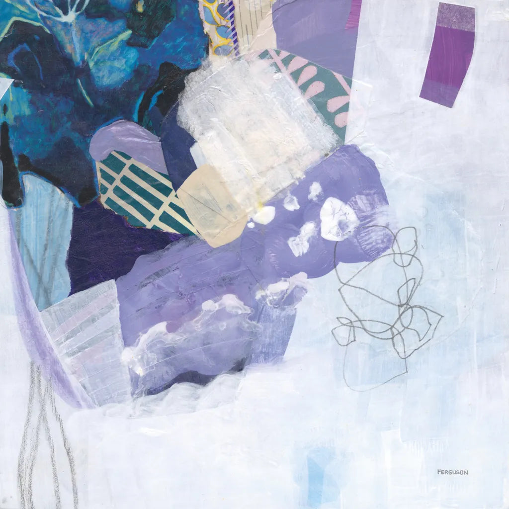 Abstract Layers II by Kathy Ferguson. SKU 72103a. Archival Giclee Fine art print for wall decor.