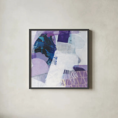 Abstract Layers III by Kathy Ferguson. Shown in a sleek black glass frame for a contemporary gallery look. Available as an archival giclee rolled canvas, fine art paper, or poster print. SKU 72104a.