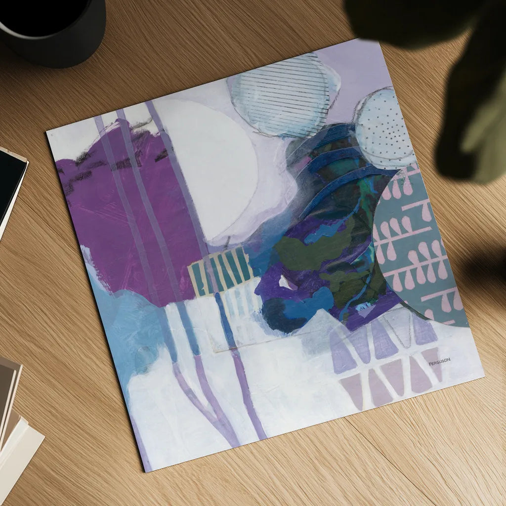 Abstract Layers IV by Kathy Ferguson. Shown as a detailed flat fine art print, highlighting archival giclee quality. Available as an archival giclee rolled canvas, fine art paper, or poster print. SKU 72105a.