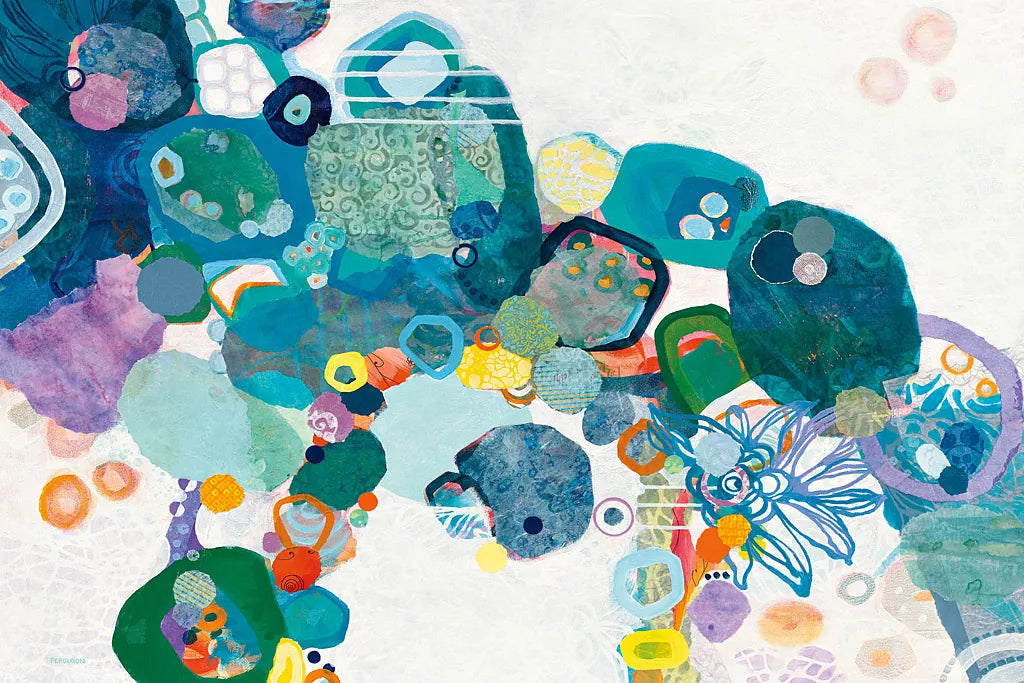 Bridging Our Differences Crop by Kathy Ferguson. SKU 24057i. Archival Giclee Fine art print for wall decor.