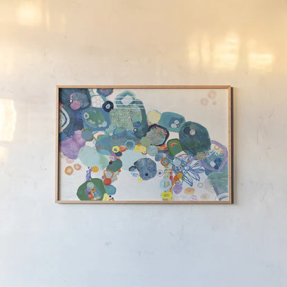 Bridging Our Differences Crop by Kathy Ferguson. shown as a paper print in a natural frame. Available as a archival giclee rolled canvas, fine art paper, or poster print. SKU 24057i.