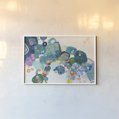 Bridging Our Differences Crop by Kathy Ferguson. shown as a paper print in a white frame. Available as a archival giclee rolled canvas, fine art paper, or poster print. SKU 24057i.