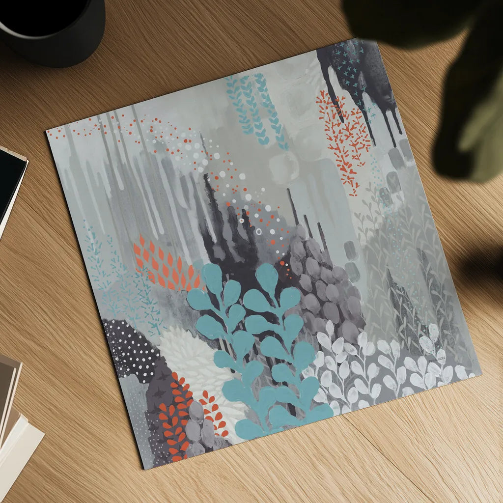 Gray Forest II by Kathy Ferguson. Shown as a detailed flat fine art print, highlighting archival giclee quality. Available as an archival giclee rolled canvas, fine art paper, or poster print. SKU 53110a.