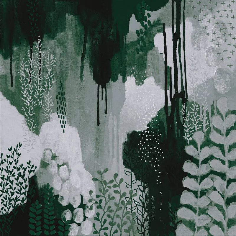 Green Forest I by Kathy Ferguson. SKU 51408a. Archival Giclee Fine art print for wall decor.