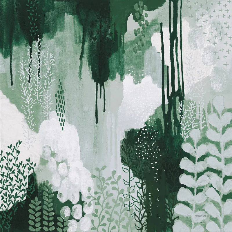 Light Green Forest I by Kathy Ferguson. SKU 59300a. Archival Giclee Fine art print for wall decor.