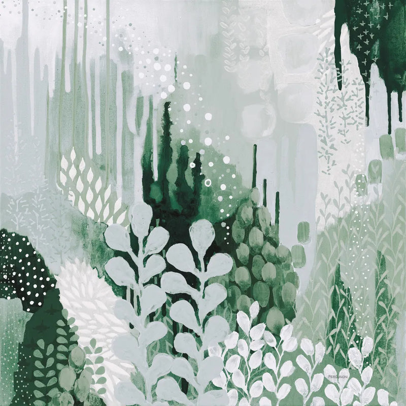 Light Green Forest II by Kathy Ferguson. SKU 59301a. Archival Giclee Fine art print for wall decor.