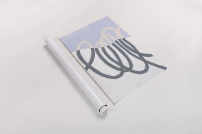 Loops I v2 by Kathy Ferguson. shown as a rolled paper print. Available as archival giclee rolled canvas, fine art paper, or poster print. SKU 80703h.