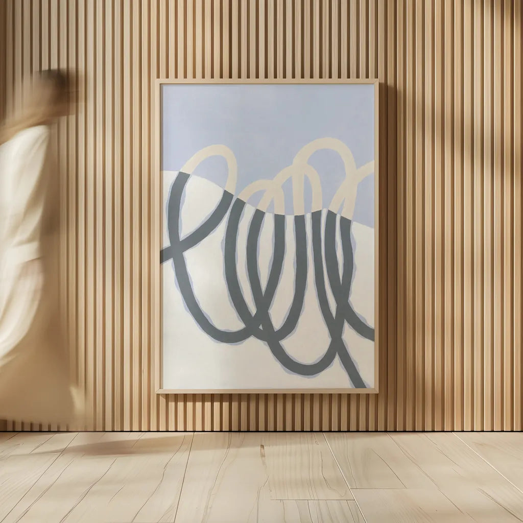 Loops I v2 by Kathy Ferguson. shown as over sized large wall art. Available as an archival giclee rolled canvas, fine art paper, or poster print. SKU 80703h.