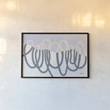 Loops III by Kathy Ferguson. shown as a paper print in a black flame. Available as a archival giclee rolled canvas, fine art paper, or poster print. SKU 72542i.
