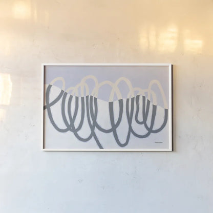 Loops III by Kathy Ferguson. shown as a paper print in a white frame. Available as a archival giclee rolled canvas, fine art paper, or poster print. SKU 72542i.
