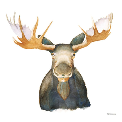 Moose by Kathy Ferguson. SKU 72099a. Archival Giclee Fine art print for wall decor.