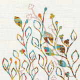 Rainbow Vines with Flowers Spice by Kathy Ferguson. SKU 17534a. Archival Giclee Fine art print for wall decor.