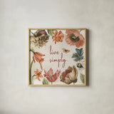 Antiquarian Blooms VII by Katie Pertiet. Shown in a natural wood glass frame for a timeless modern aesthetic. Available as an archival giclee rolled canvas, fine art paper, or poster print. SKU 62246a.