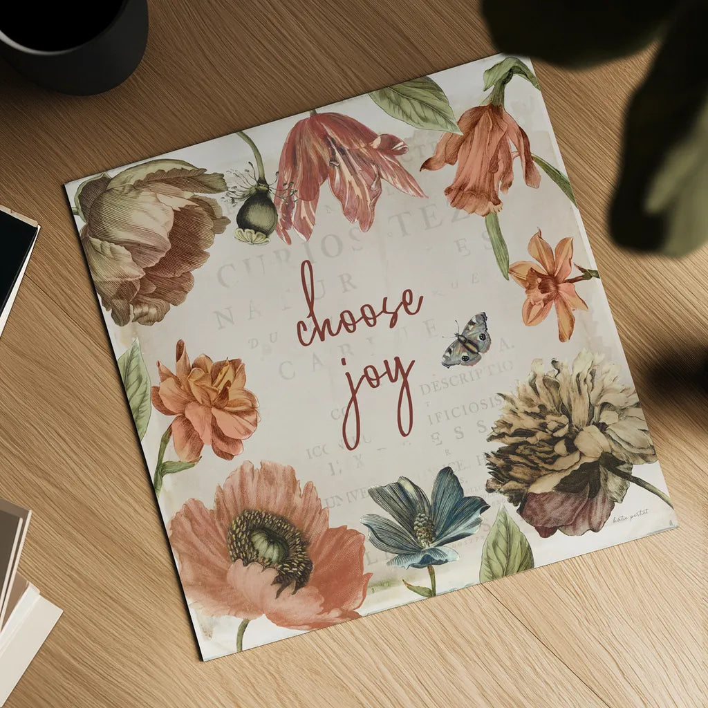 Antiquarian Blooms VIII by Katie Pertiet. Shown as a detailed flat fine art print, highlighting archival giclee quality. Available as an archival giclee rolled canvas, fine art paper, or poster print. SKU 62247a.