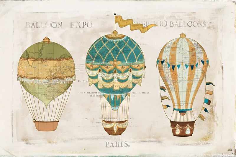 Balloon Expo I by Katie Pertiet. SKU 31408i. Archival Giclee Fine art print for wall decor.