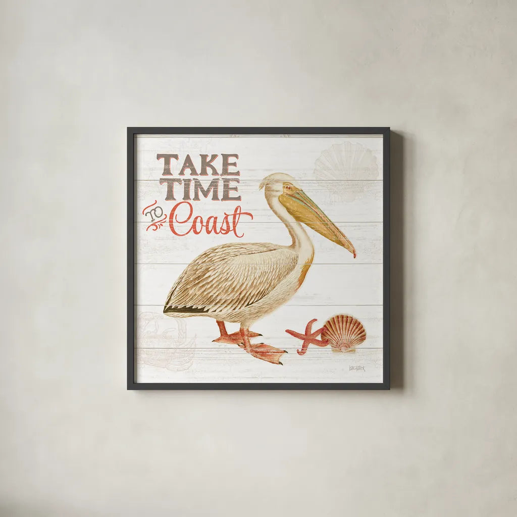 Bayside I by Katie Pertiet. Shown in a sleek black glass frame for a contemporary gallery look. Available as an archival giclee rolled canvas, fine art paper, or poster print. SKU 35040a.