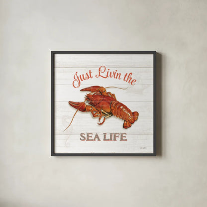 Bayside III by Katie Pertiet. Shown in a sleek black glass frame for a contemporary gallery look. Available as an archival giclee rolled canvas, fine art paper, or poster print. SKU 35042a.