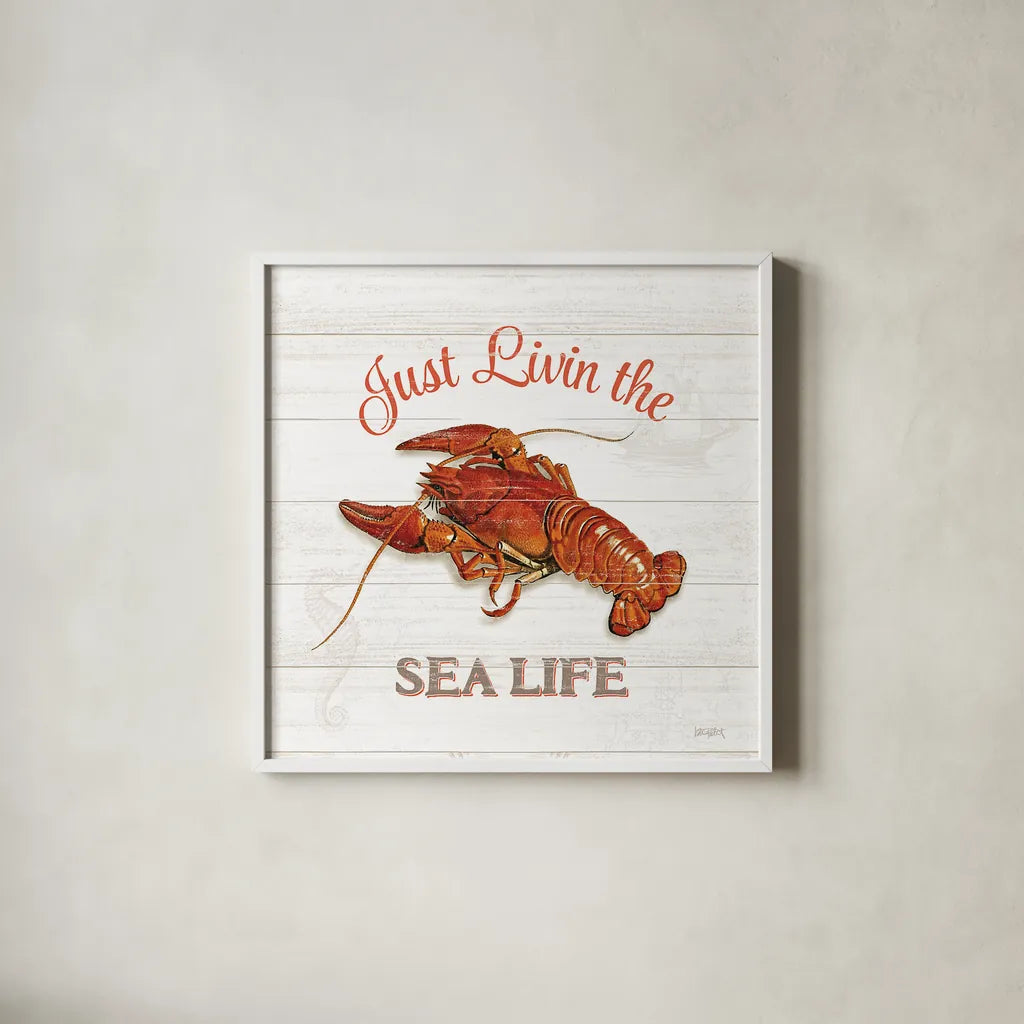 Bayside III by Katie Pertiet. Shown in a crisp white glass frame for a clean and minimalist style. Available as an archival giclee rolled canvas, fine art paper, or poster print. SKU 35042a.