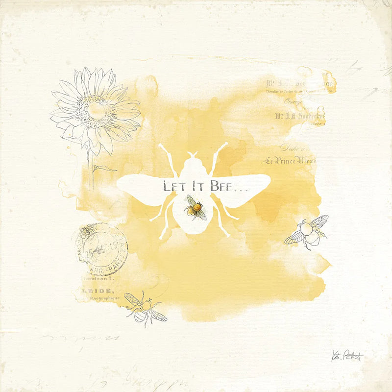 Bee and Bee VII by Katie Pertiet. SKU 27329a. Archival Giclee Fine art print for wall decor.