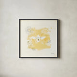 Bee and Bee VII by Katie Pertiet. Shown in a sleek black glass frame for a contemporary gallery look. Available as an archival giclee rolled canvas, fine art paper, or poster print. SKU 27329a.