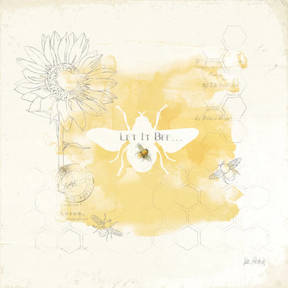 Bee and Bee VII Honeycomb by Katie Pertiet. SKU 71481a. Archival Giclee Fine art print for wall decor.