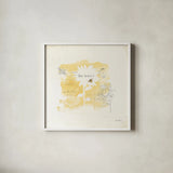 Bee and Bee VIII by Katie Pertiet. Shown in a crisp white glass frame for a clean and minimalist style. Available as an archival giclee rolled canvas, fine art paper, or poster print. SKU 27330a.