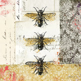 Bees n Butterflies No 1 by Katie Pertiet. SKU 52909a. Archival Giclee Fine art print for wall decor.