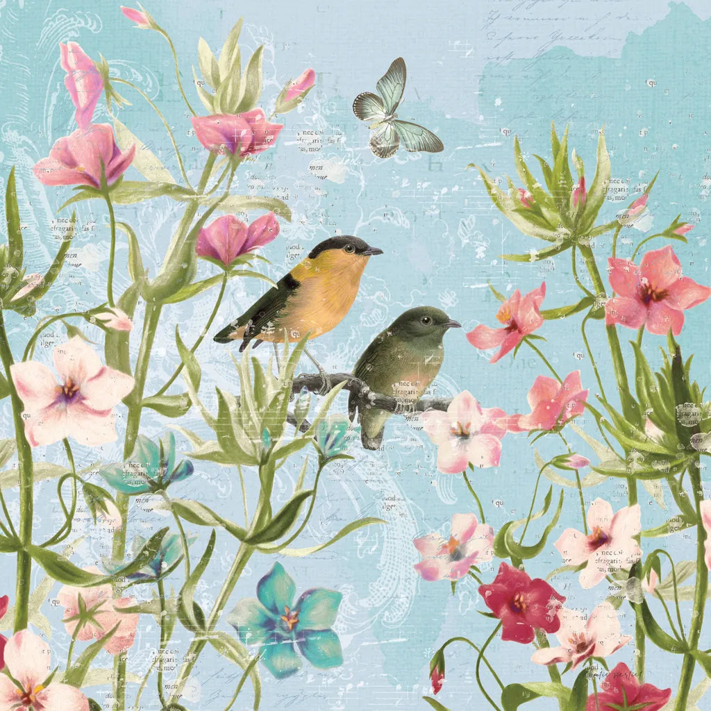 Bird Song I by Katie Pertiet. SKU 102127a. Archival Giclee Fine art print for wall decor.